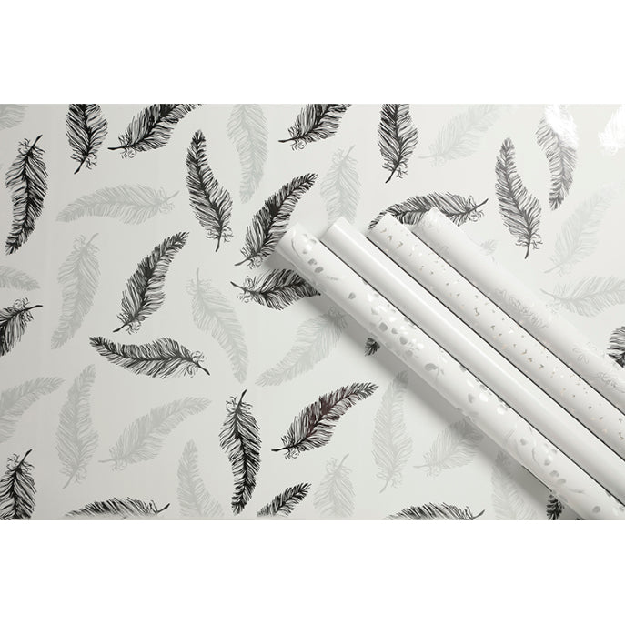 CLAIREFONTAINE Prem Gift Wrap 80g White 0.7x2m-Plain Default Title