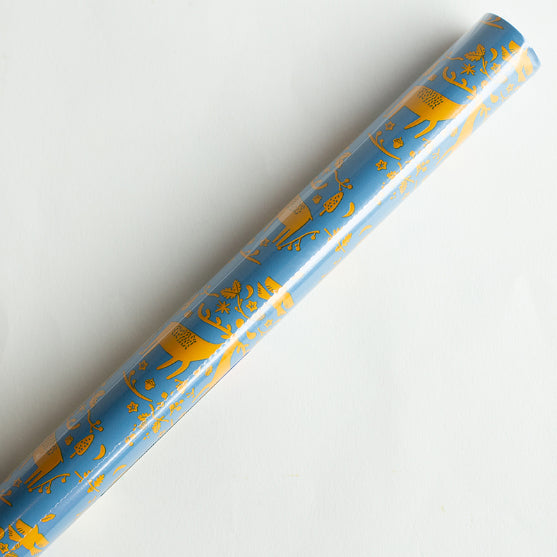 CLAIREFONTAINE Gift Wrap 80g 0.7x2M Lagom-Yellow Deer Default Title
