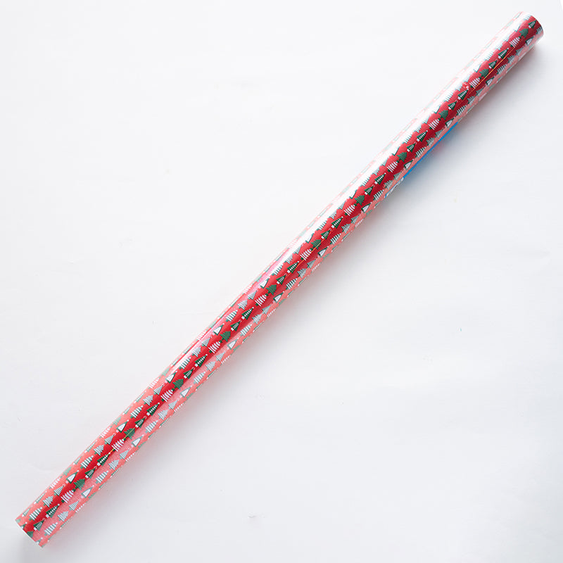CLAIREFONTAINE UNICEF Gift Wrap 80g 0.7x2M Xmas-Red/Trees Default Title