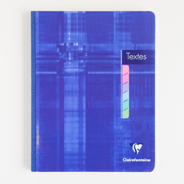 CLAIREFONTAINE Clothbound Homework Book 72p 17x22cm Blue