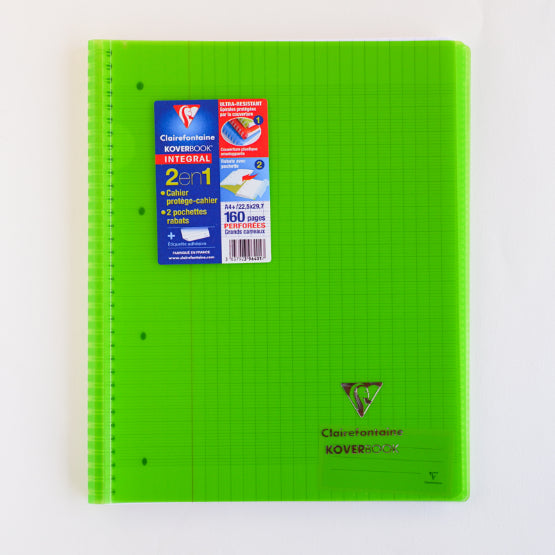 CLAIREFONTAINE Koverbook PP WB Notebook A4+ 225x297mm Seyes Clear Gree Default Title