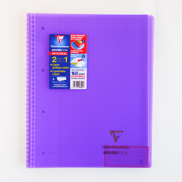CLAIREFONTAINE Koverbook PP WB Notebook A4+ 225x297mm Seyes Lilac Default Title