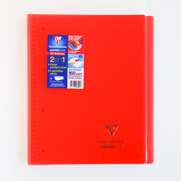 CLAIREFONTAINE Koverbook PP WB Notebook A4+ 225x297mm Seyes Red Default Title