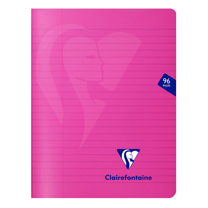 CLAIREFONTAINE Mimesys PP Notebook 17x22cm 96p Lined+M Pink Default Title