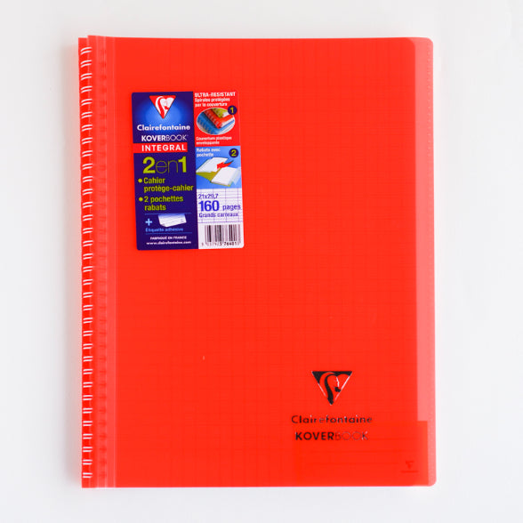 CLAIREFONTAINE Koverbook Wrap WB TP PP A4 160p Seyes Red Default Title
