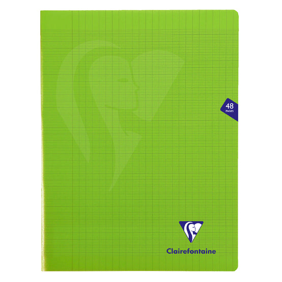 CLAIREFONTAINE Mimeys PP Notebook 24x32cm 48p Seyes Clear Green Default Title