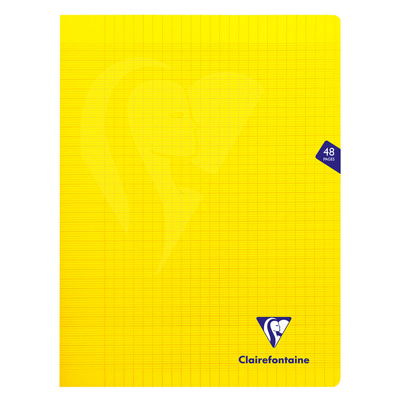 CLAIREFONTAINE Mimeys PP Notebook 24x32cm 48p Seyes Yellow Default Title