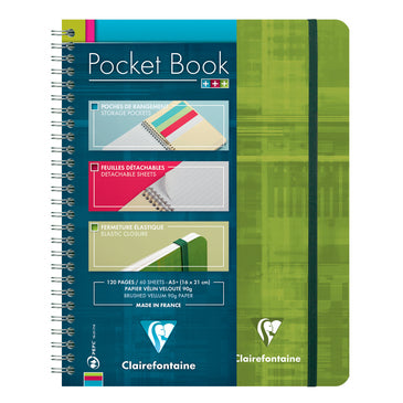CLAIREFONTAINE Pocket Book 16x21cm 60s Lined Green Default Title