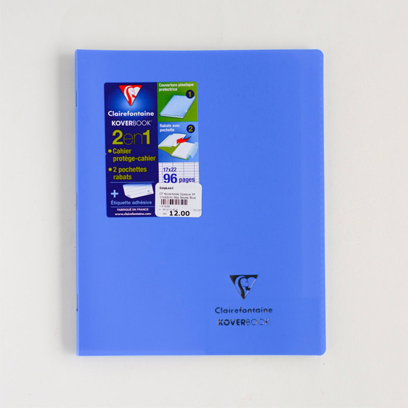 CLAIREFONTAINE Koverbook Opaque PP 17x22cm 96p Seyes Blue Default Title