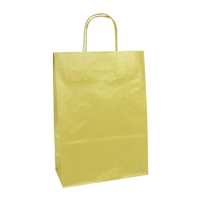 CLAIREFONTAINE Kraft Bags Ribbed Kraft 90g 22x10x29cm 1s Gold Default Title