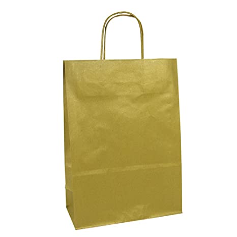 CLAIREFONTAINE Kraft Bags White 18x7x24cm 1s Gold Default Title