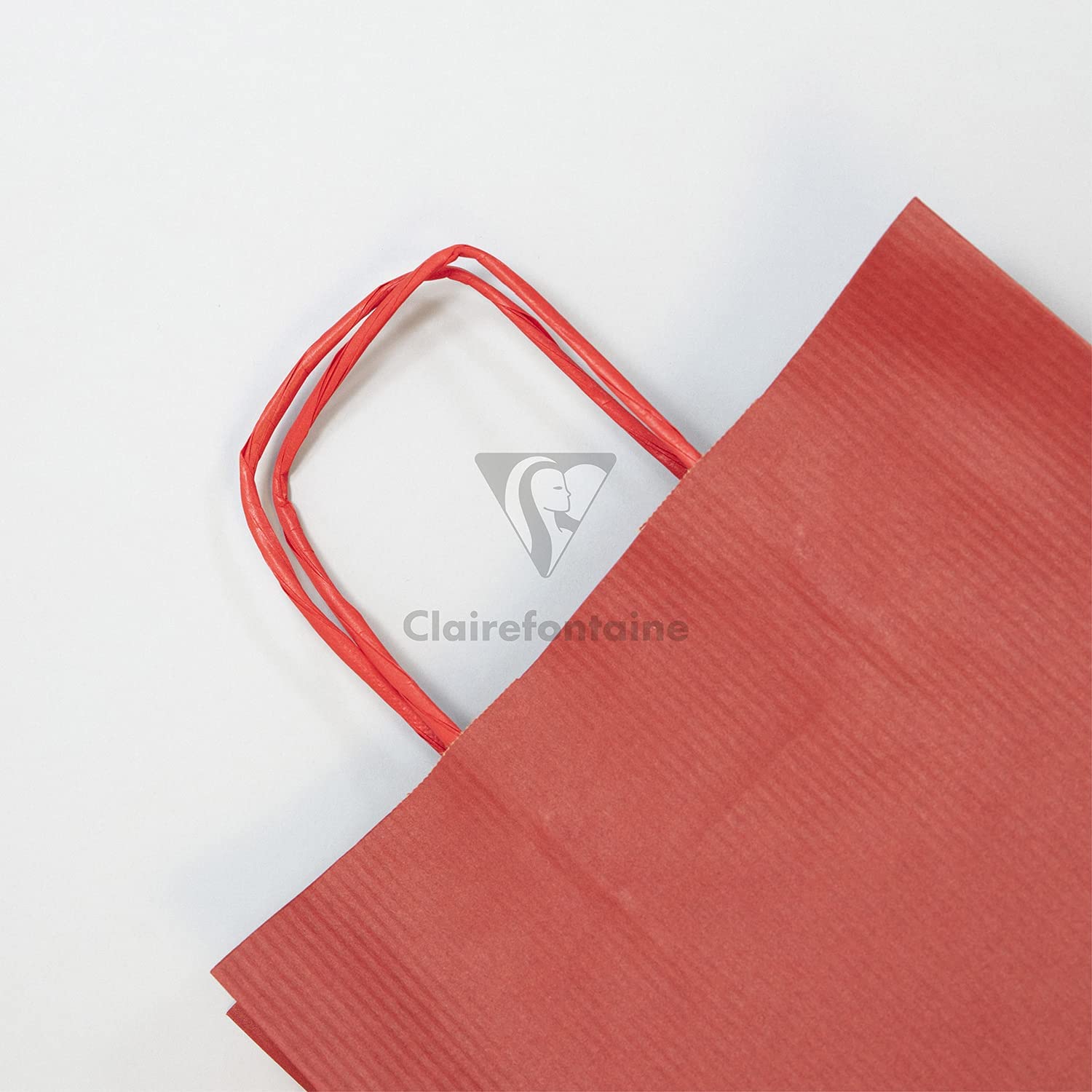 CLAIREFONTAINE Kraft Bags White 18x7x24cm 1s Red Default Title
