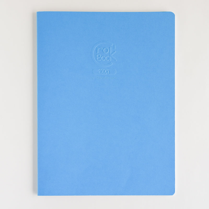 CLAIREFONTAINE CroK'Book Stapled 24x32cm 160gsm-Turquoise