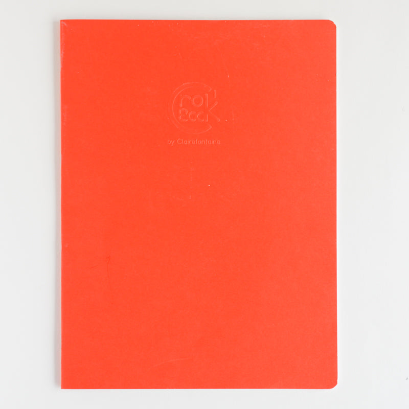 CLAIREFONTAINE Crok'Book Stapled 24x32cm 90gsm-Orange