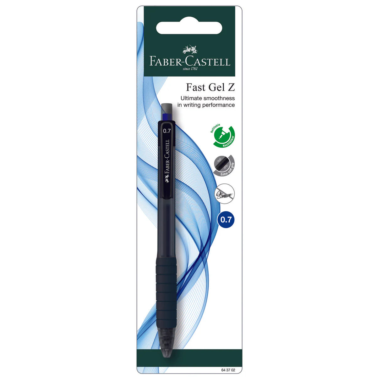 FABER-CASTELL Fast Gel Z 0.7mm Blue 1BC
