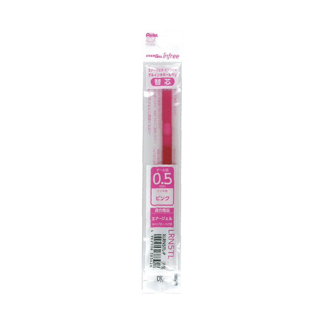 PENTEL EnerGel infree 0.5mm Refill-Pink