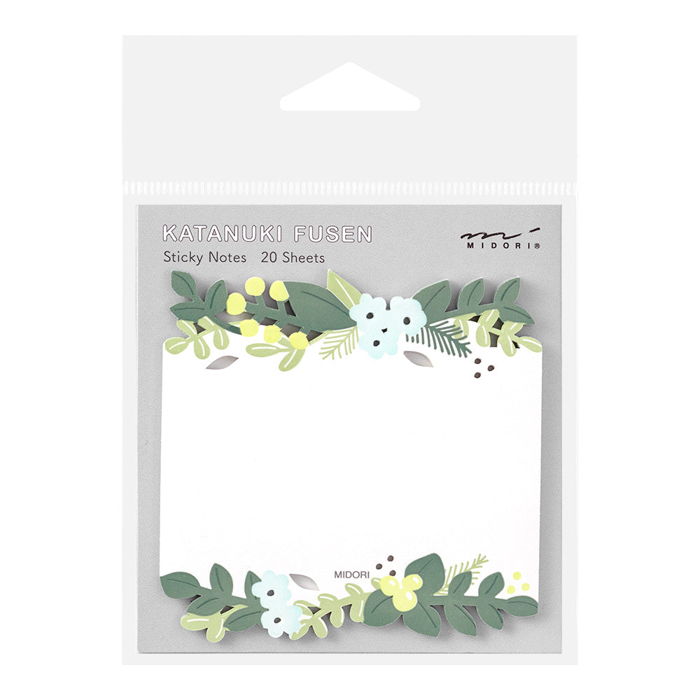 MIDORI Sticky Notes Die-Cutting Leaves