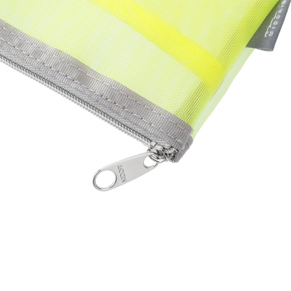 MIDORI Pen & Tool Pouch Mesh Yellow Green