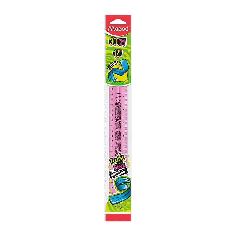 MAPED Twist N Flex Ruler Original 30cm 279010 Pink