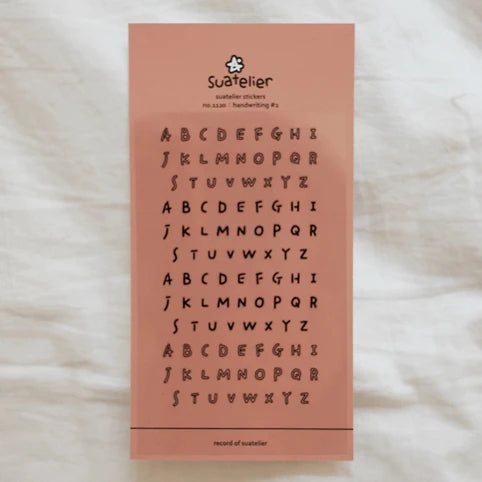 SUATELIER Stickers No. 1120: Handwriting#1