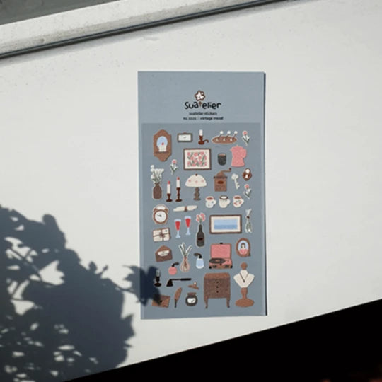 SUATELIER Stickers No. 1121: Vintage Mood