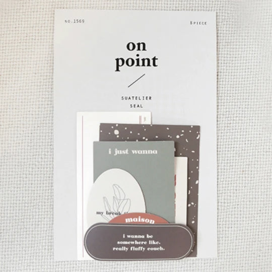 SUATELIER Stickers No.1569: On Point.04