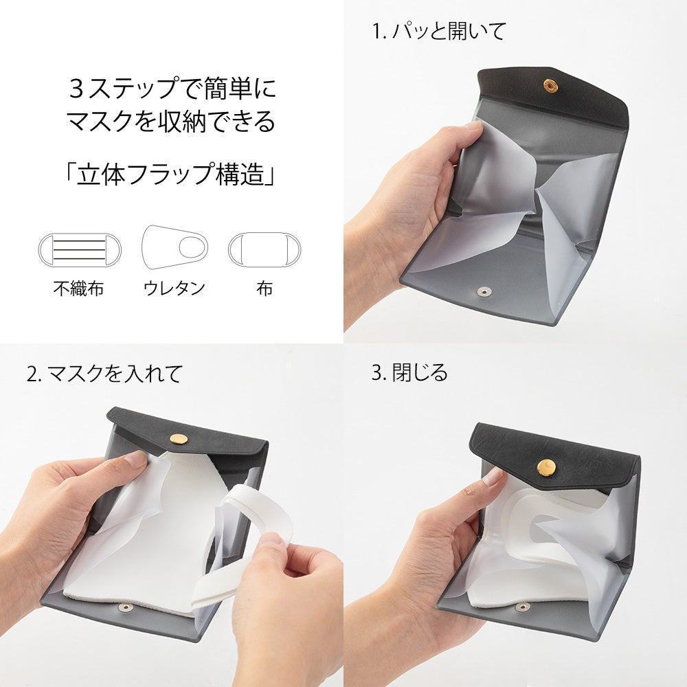 MIDORI Mask Case Compact Grey