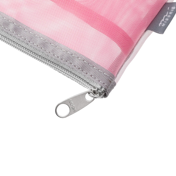 MIDORI Pen & Tool Pouch Mesh Pink