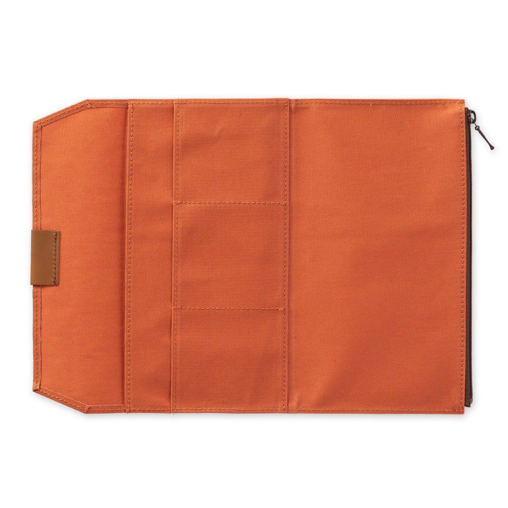 TRAVELERS Notebook Cotton Zipper Case Orange