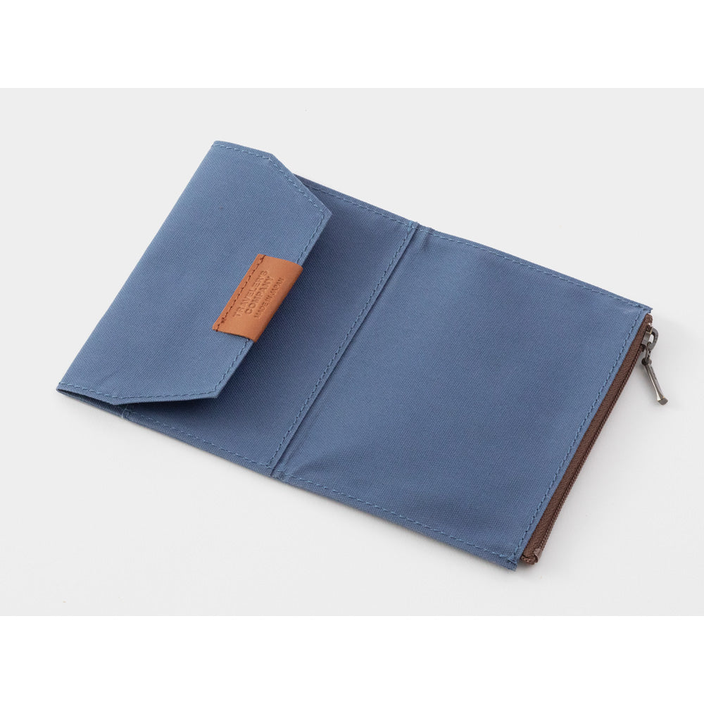 TRAVELERS Notebook PP Cotton Zipper Case Blue