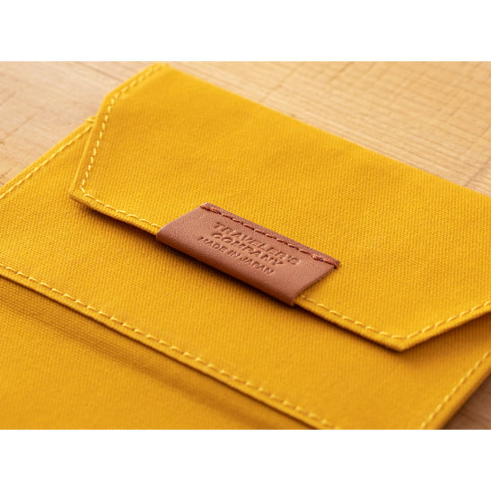 TRAVELERS Notebook PP Cotton Zipper Case Mustard