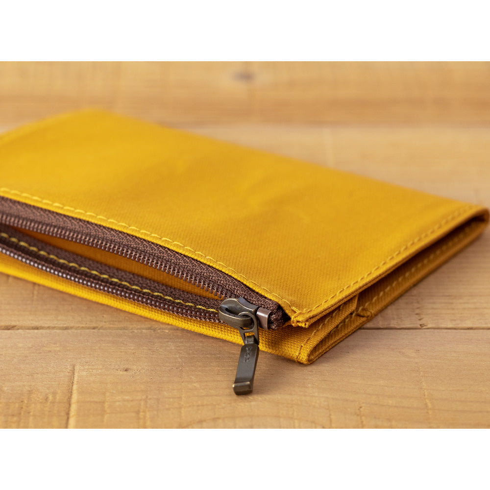 TRAVELERS Notebook PP Cotton Zipper Case Mustard