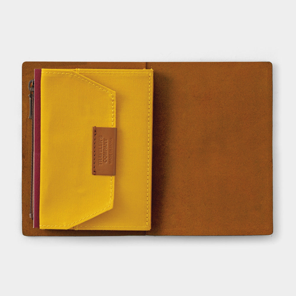 TRAVELERS Notebook PP Cotton Zipper Case Mustard
