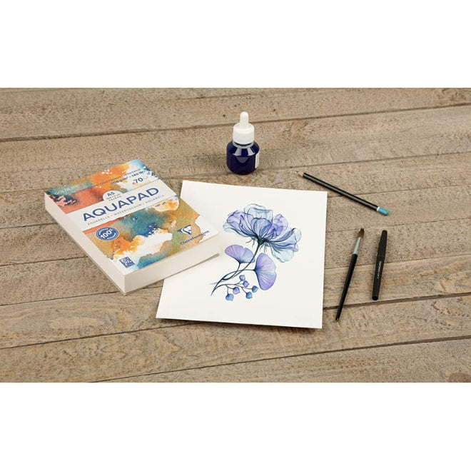 CLAIREFONTAINE Goldline Aquapad MF Grain Cold Pressed A5 70s 300g Default Title