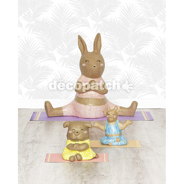 DECOPATCH Objects:Large-Rabbit Yoga 41cm Default Title