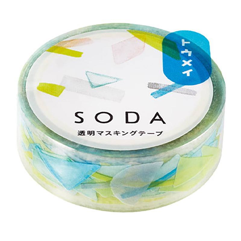 KING JIM SODA Trans. Masking Tape 15mm Shape Default Title