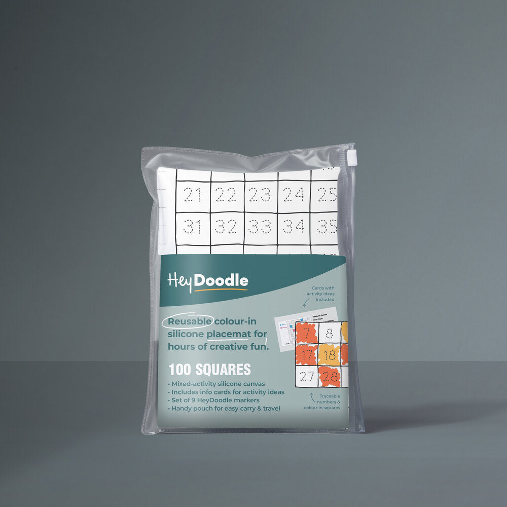 HeyDoodle Placemats-EDU:100 Squares 1208398