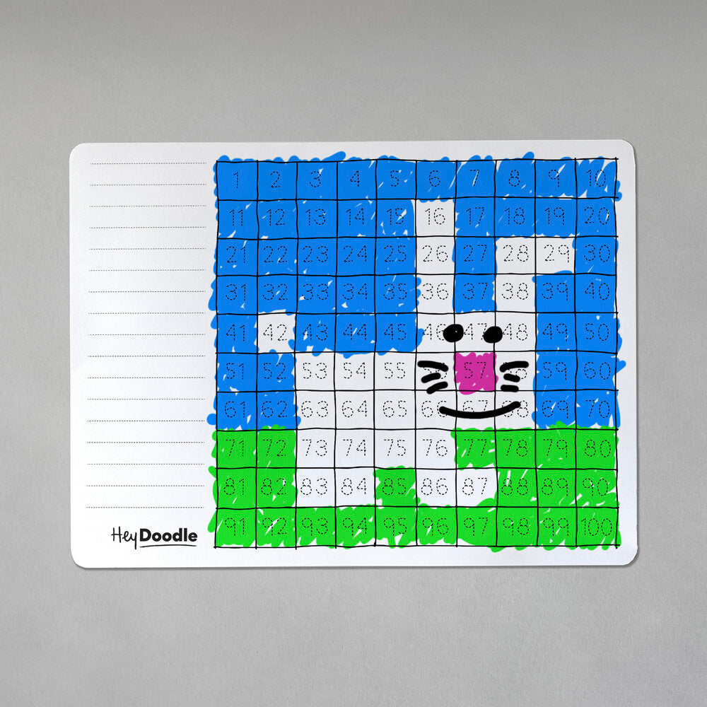 HeyDoodle Placemats-EDU:100 Squares 1208398