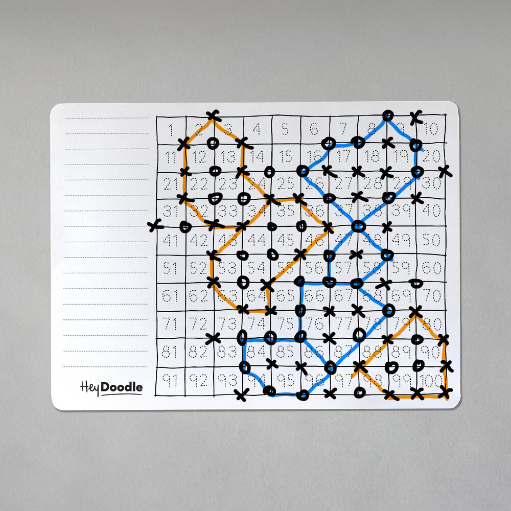 HeyDoodle Placemats-EDU:100 Squares 1208398