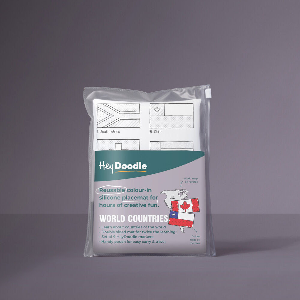 HeyDoodle Placemats-EDU:World Countries 1208399