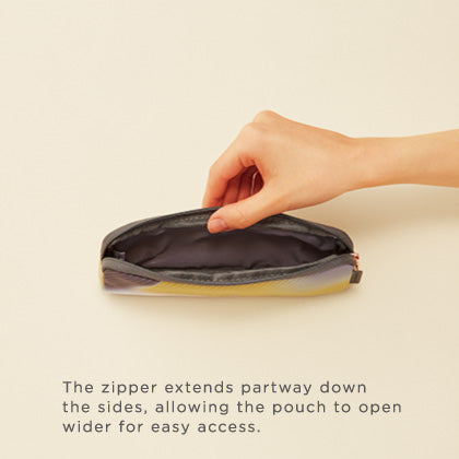 KOKUYO ME Flat Pouch 205/23/70mm Golden Green/Gray Default Title