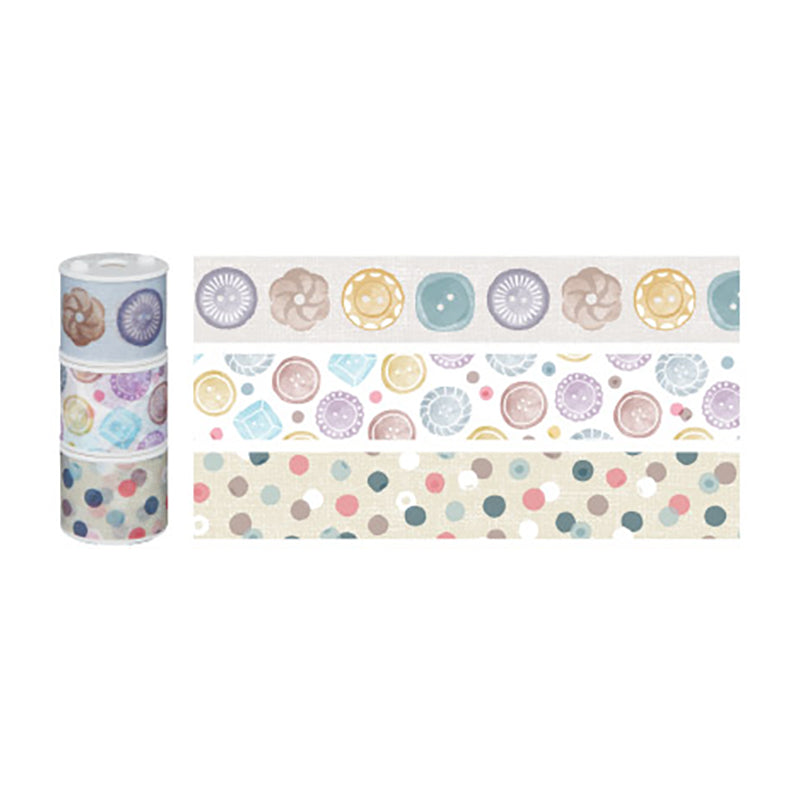 KOKUYO Bobbin Masking Tape 3s Buttons & Beads Default Title