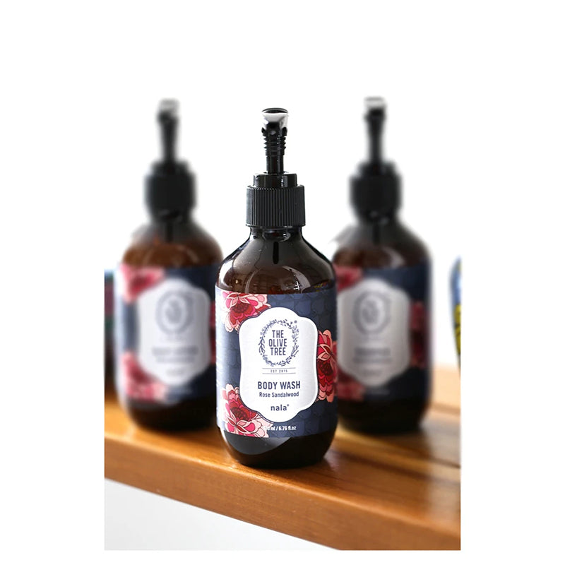 NALAxThe Olive Tree Rose Sandalwood Body Wash