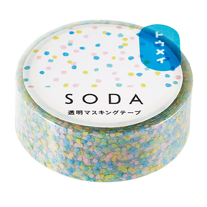 KING JIM Soda Trans. Masking Tape 15mm Cubic Rice Default Title