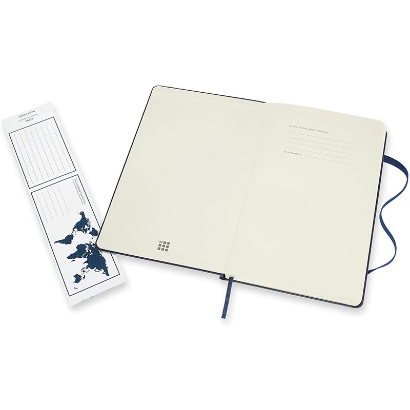 MOLESKINE Classic L Mixed Ruled-Plain Hard Sap Blu