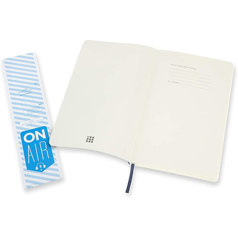 MOLESKINE Classic L Mixed Ruled-Plain Soft Sap Blu