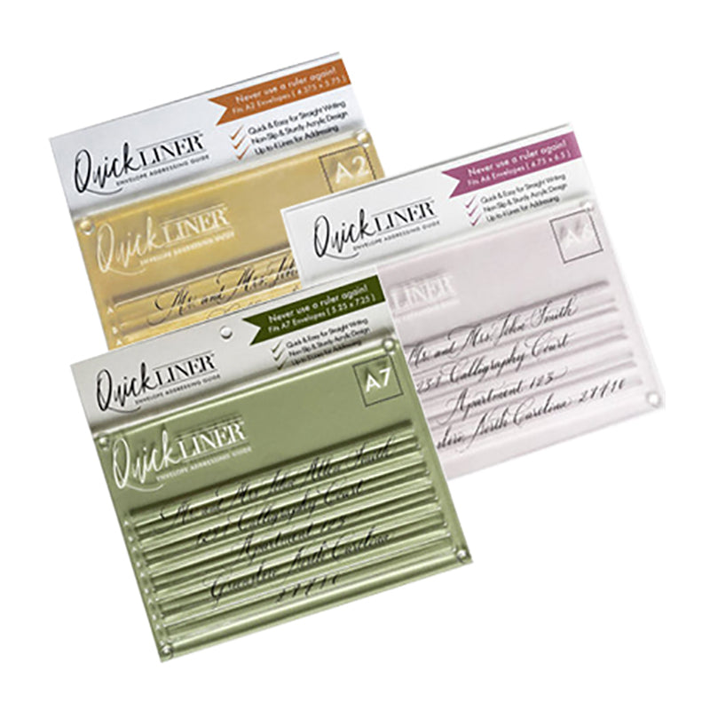 QUICKLINER Envelope Addressing Guide Set of 3