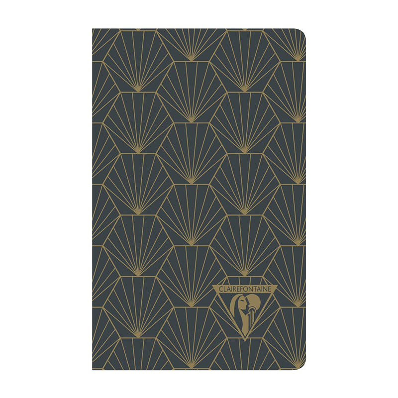 CLAIREFONTAINE Neo Deco 7.5x12cm Lined 24s Anthracite