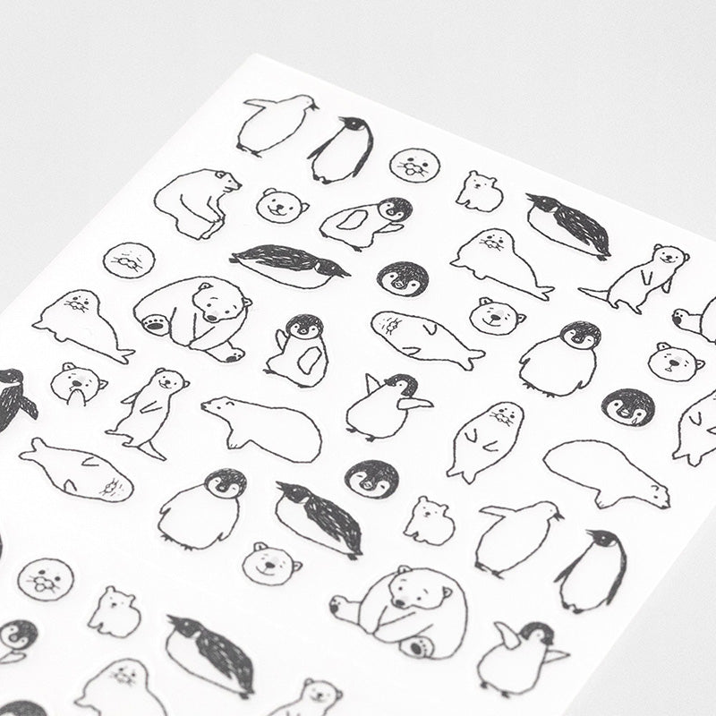 MIDORI Sticker 2555 Chat Sea Creature
