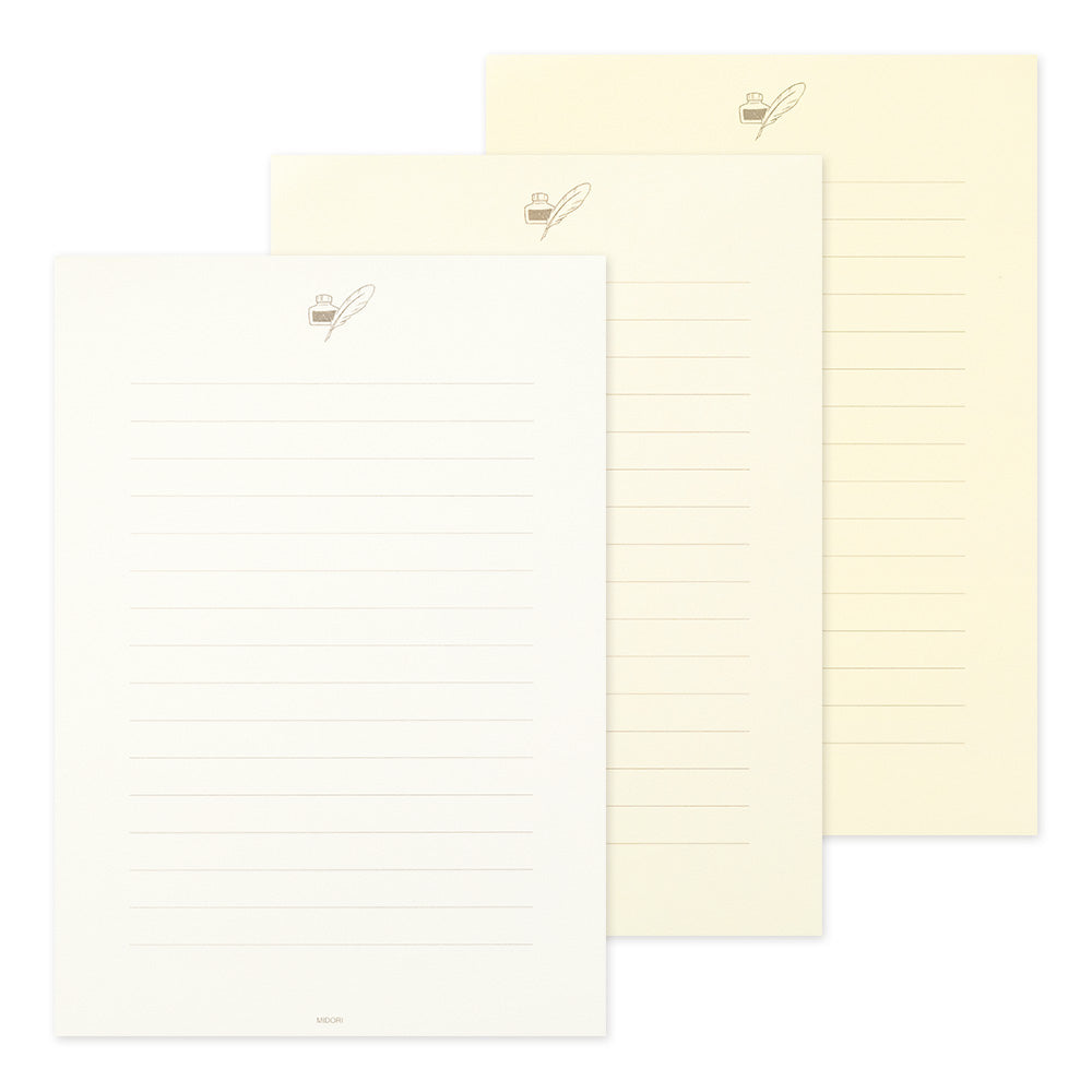 MIDORI Giving A Color Letter Pad A5 White